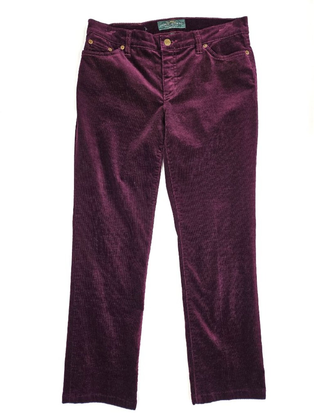 Lauren Ralph Lauren Corduroy Pants | Plum | Straight | Size 4P | NWOT